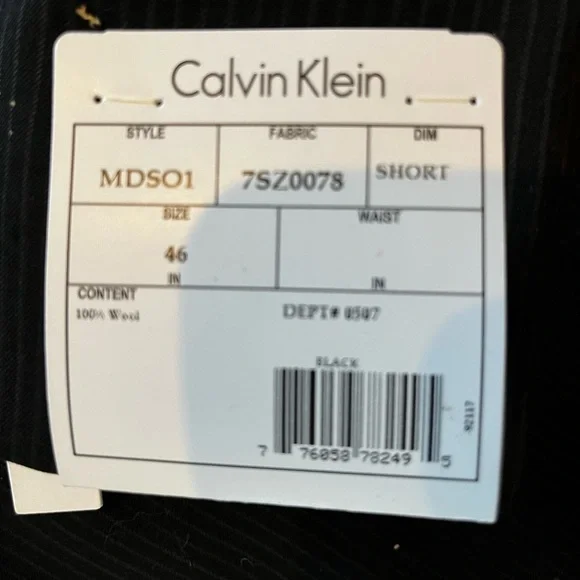 NWT Calvin Klein suit coat - Picture 2 of 4
